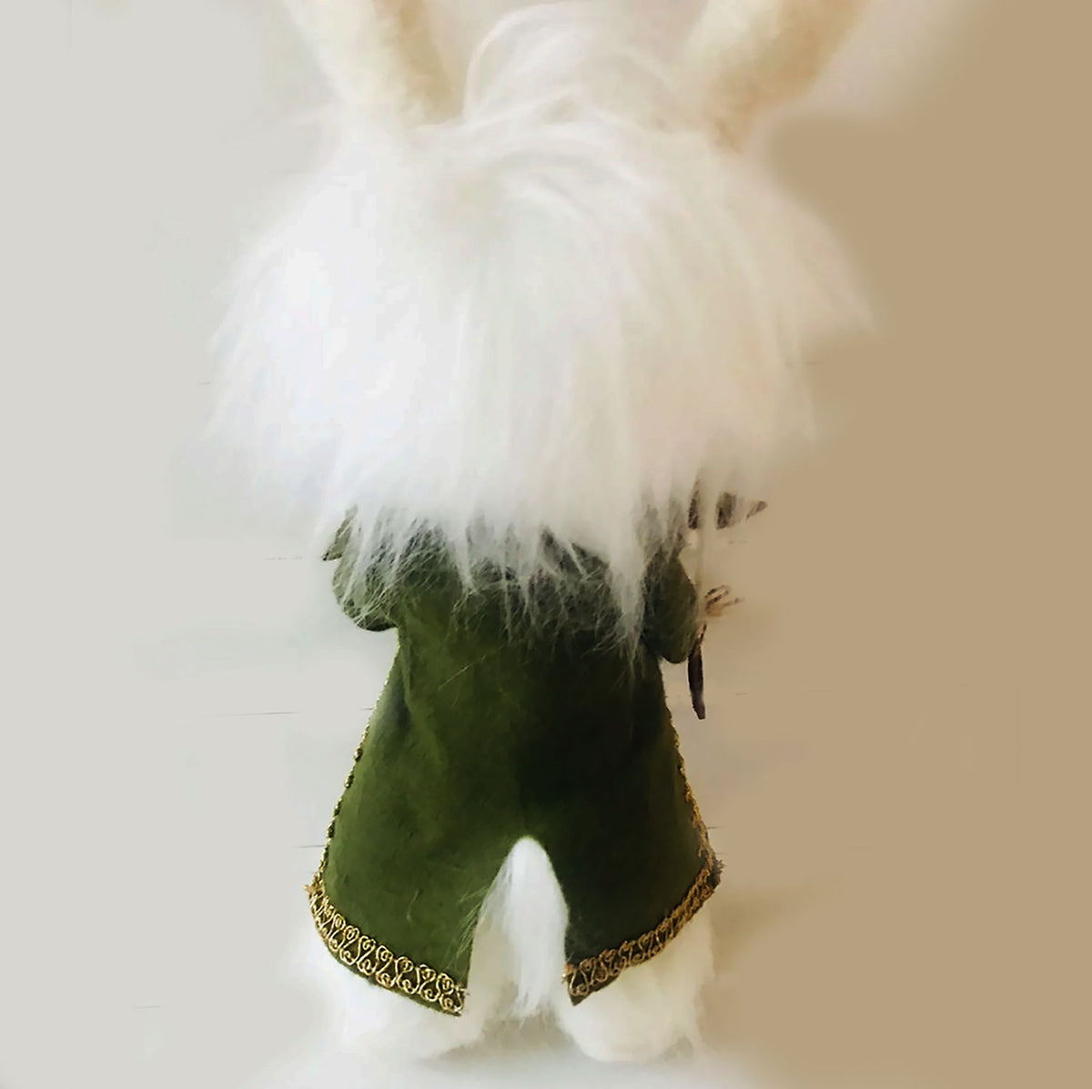 Felt Fairytale Statue - The White Rabbit