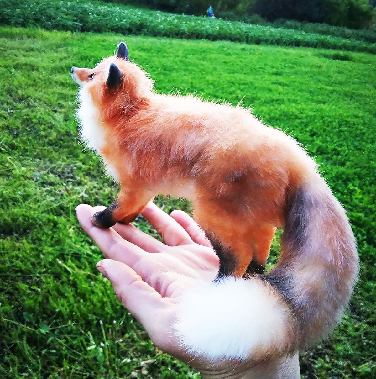 Custom Felt Fox Statue