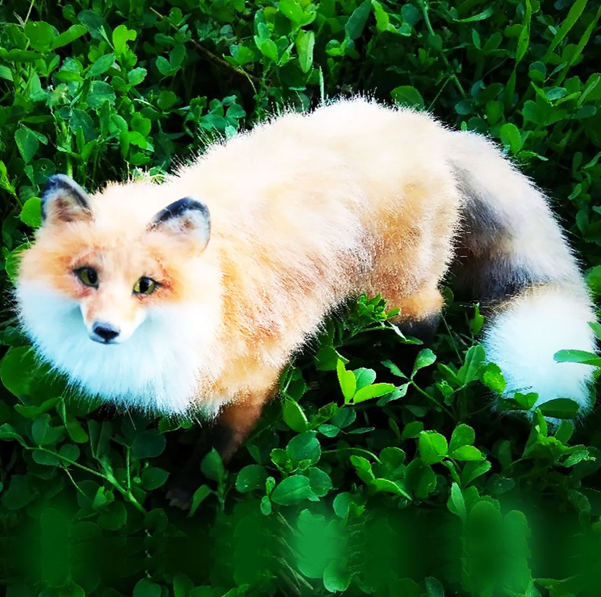 Custom Felt Fox Statue