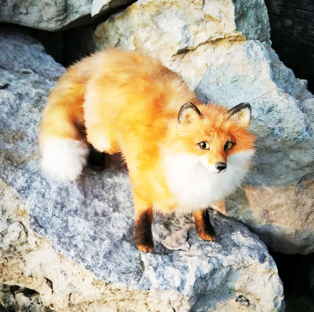 Custom Felt Fox Statue