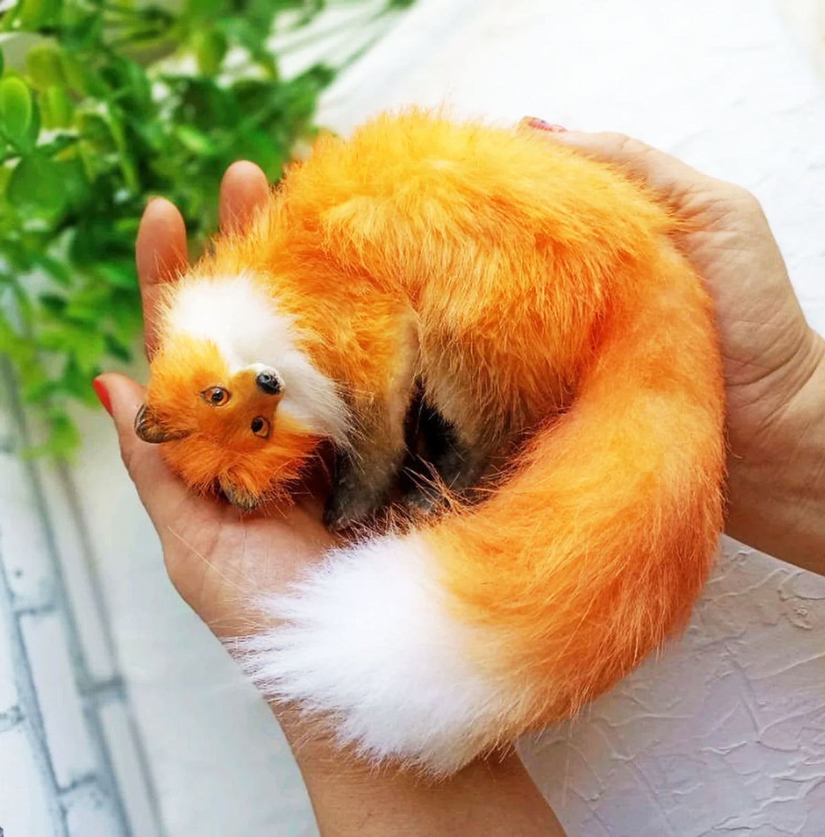 Custom Felt Fox Statue