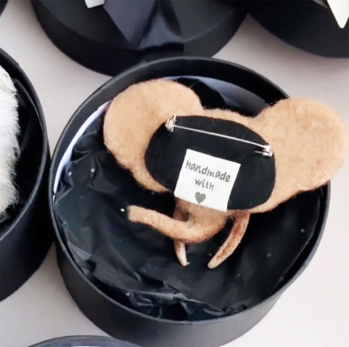 Felt Animal Brooch - Rabbit