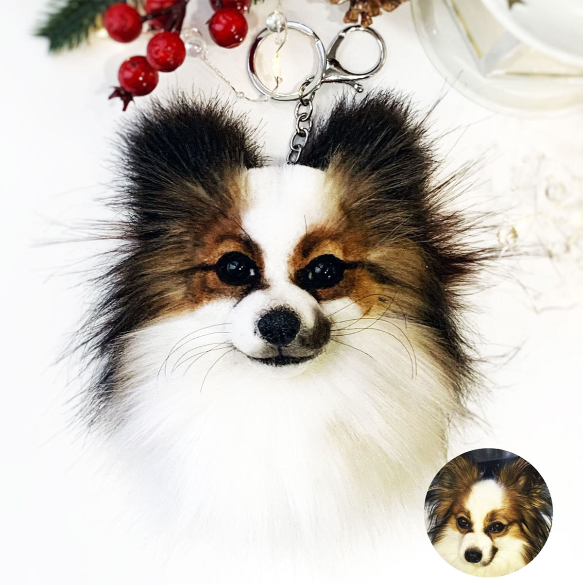 Custom Felt Dog Key Chain from Photo