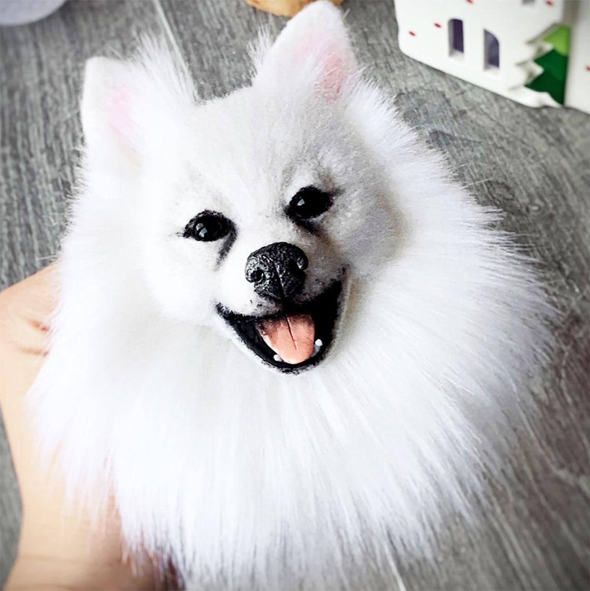 Custom Felt Dog Brooch from Photo