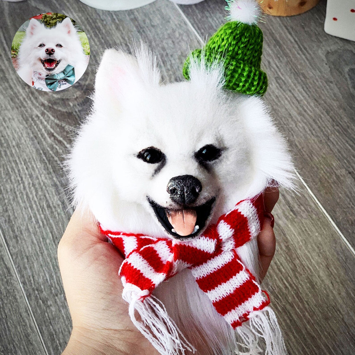 Custom Felt Dog Brooch from Photo