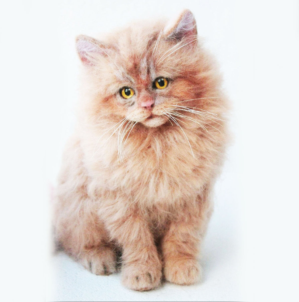 Custom Felt Maine Coon Cat Doll from Photo