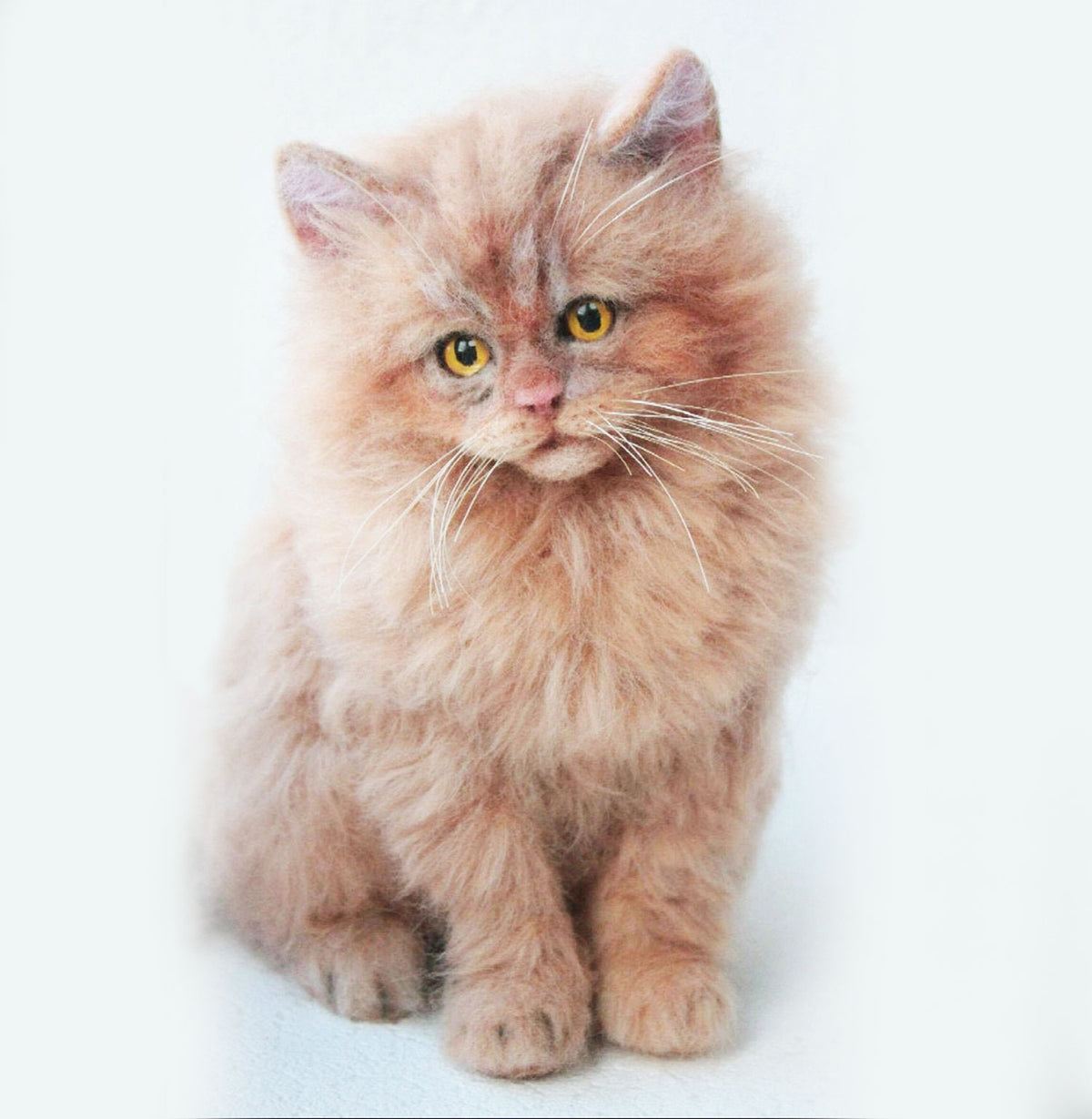 Custom Felt Maine Coon Cat Doll from Photo