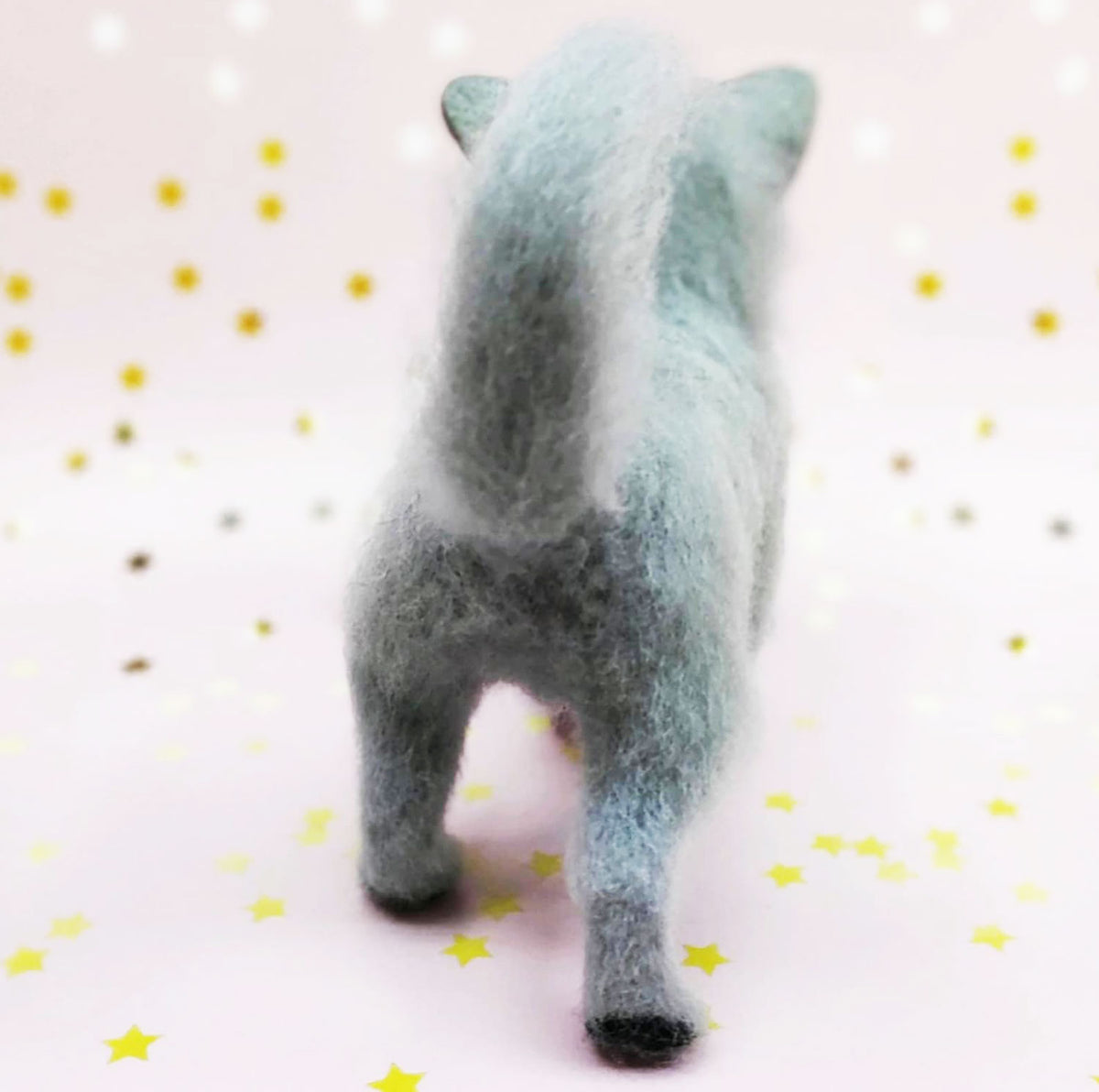 3D Felt Cat Statue 