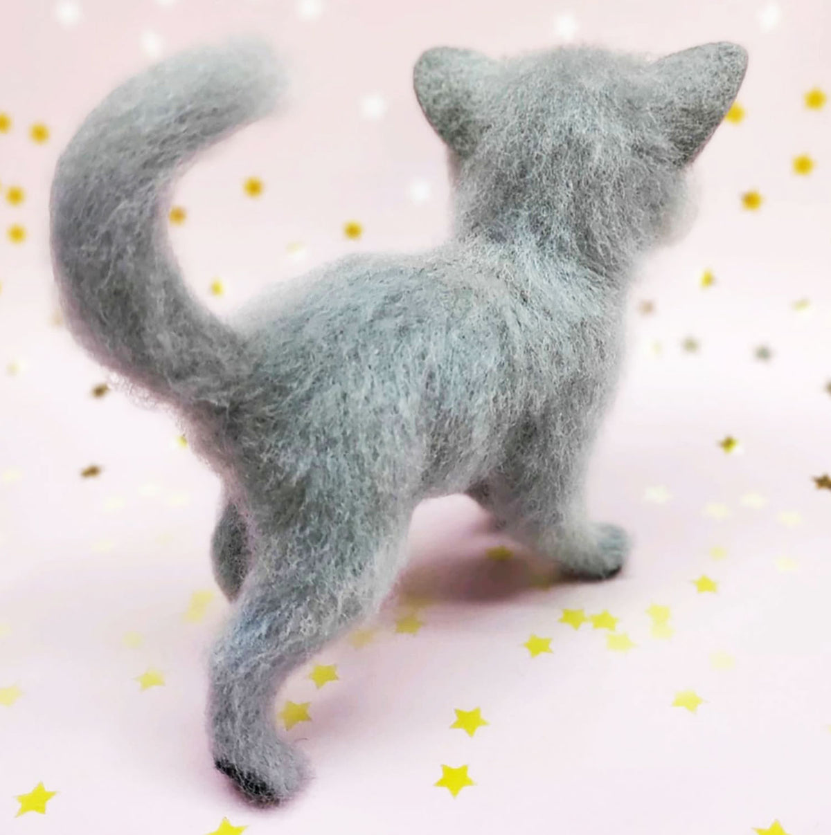 3D Felt Cat Statue 