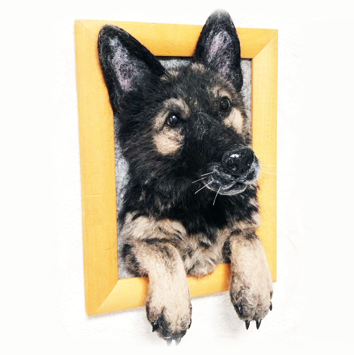 Vertical Dog Portrait - Face &amp; Paws - German Sheppard