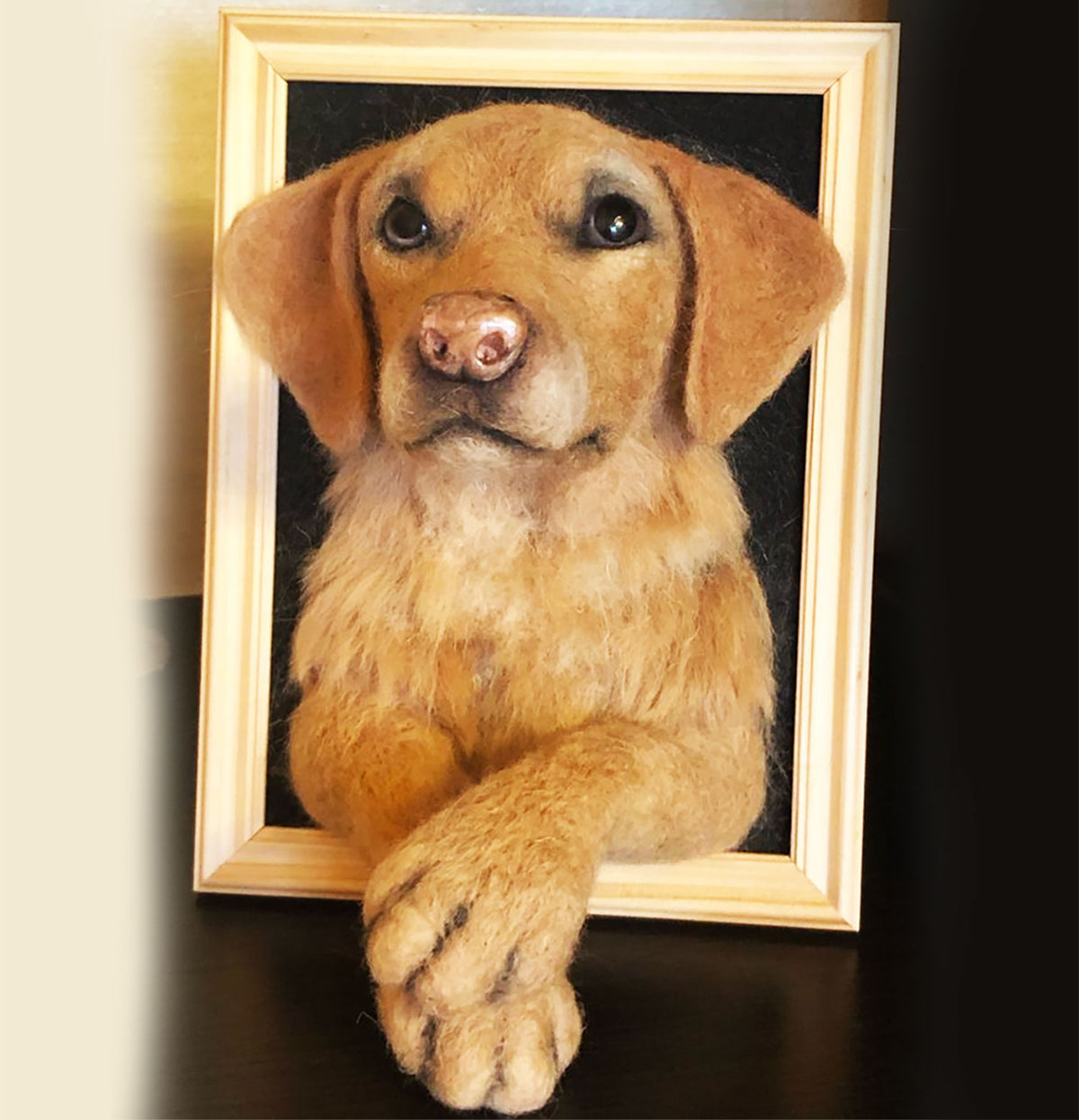 Vertical Dog Portrait - Face &amp; Paws - Red Fox Labrador