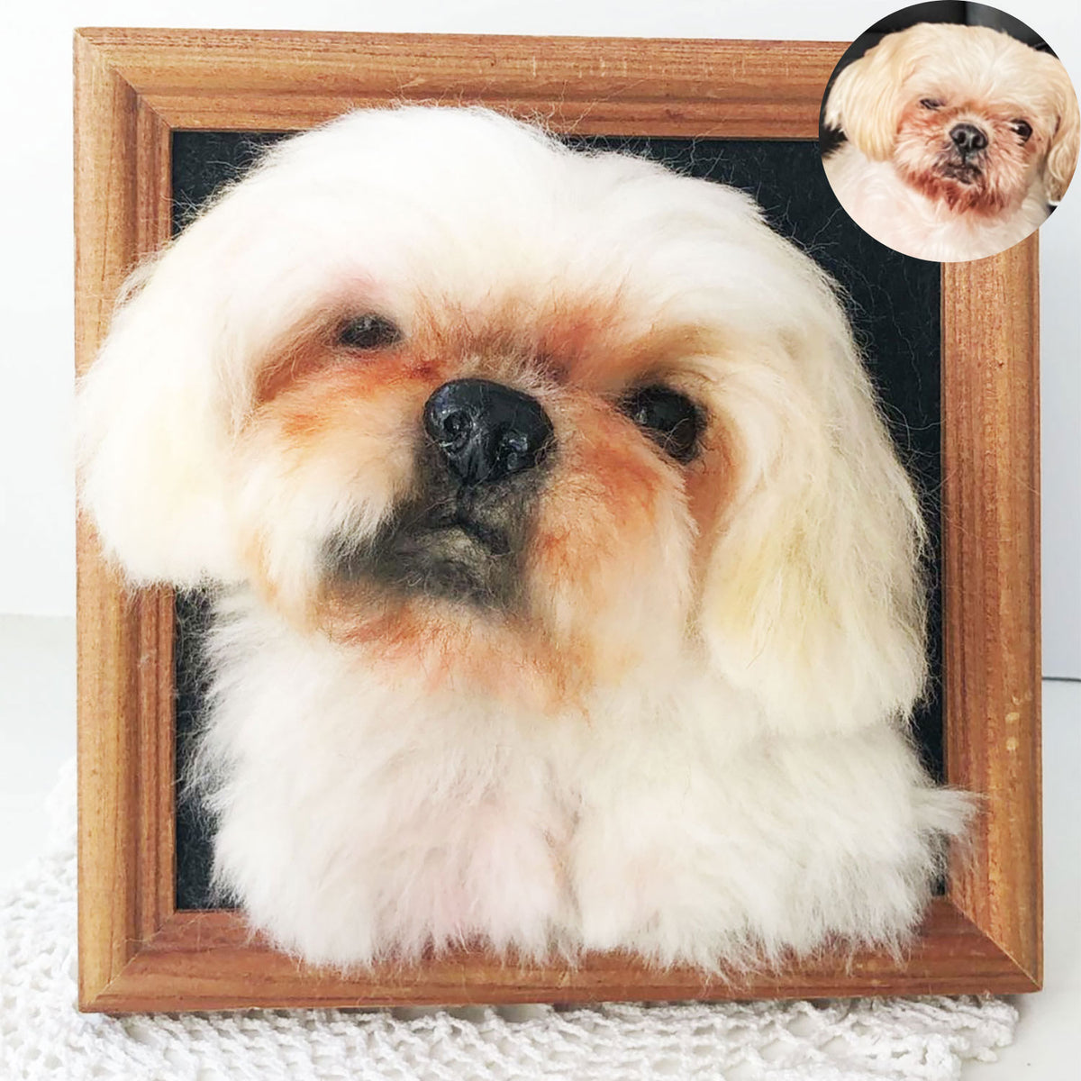 Vertical Dog Portrait - Face - Shih Tzu