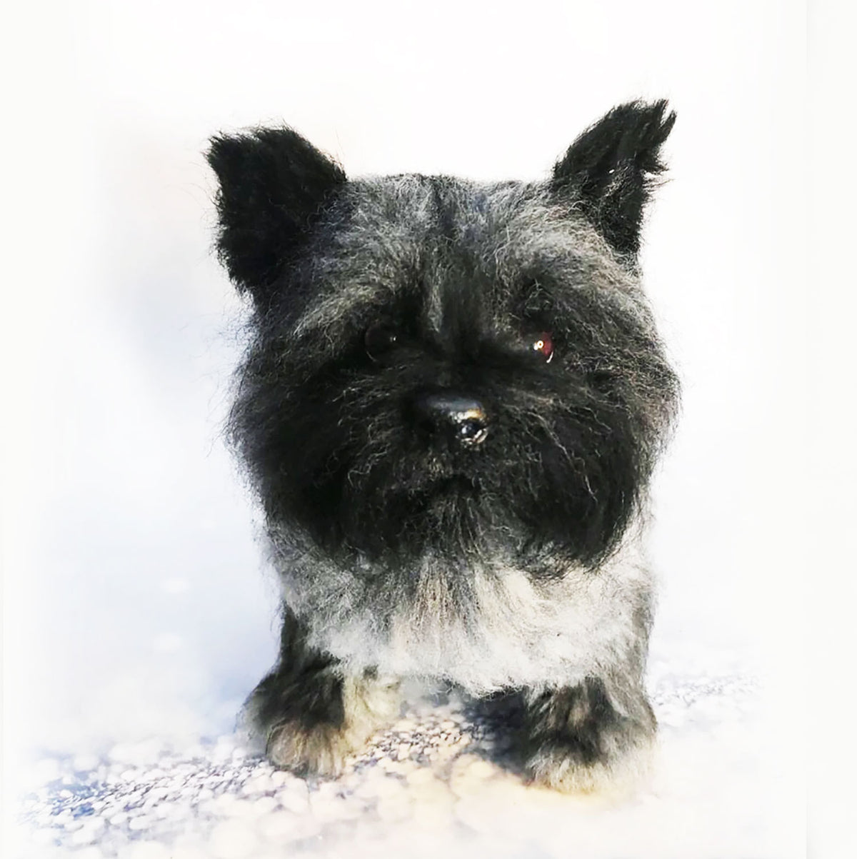 Felt Dog Statue from Photos - Cairn Terrier