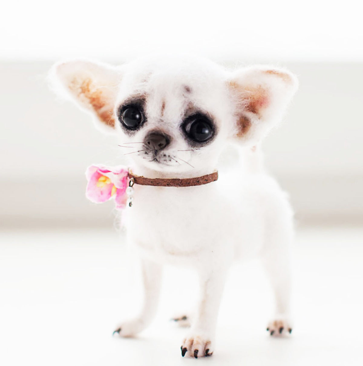 3D Felt Chihuahua Dog Doll from Photo