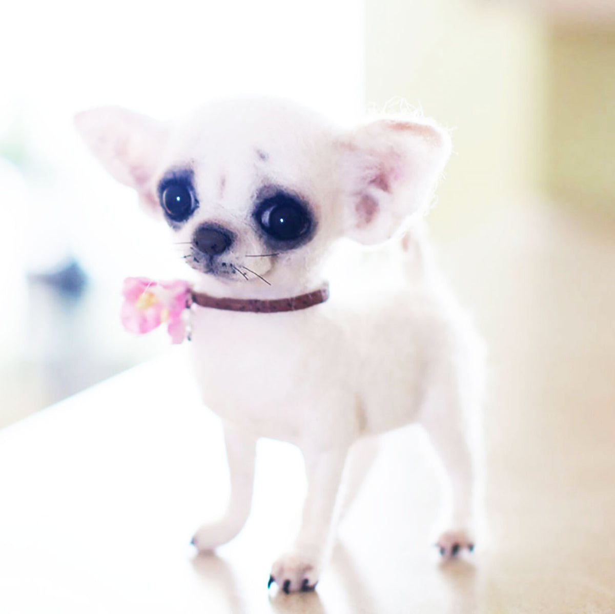 3D Felt Chihuahua Dog Doll from Photo