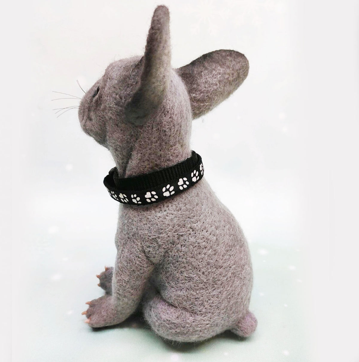 Felt Dog Statue from Photos - French Bulldog