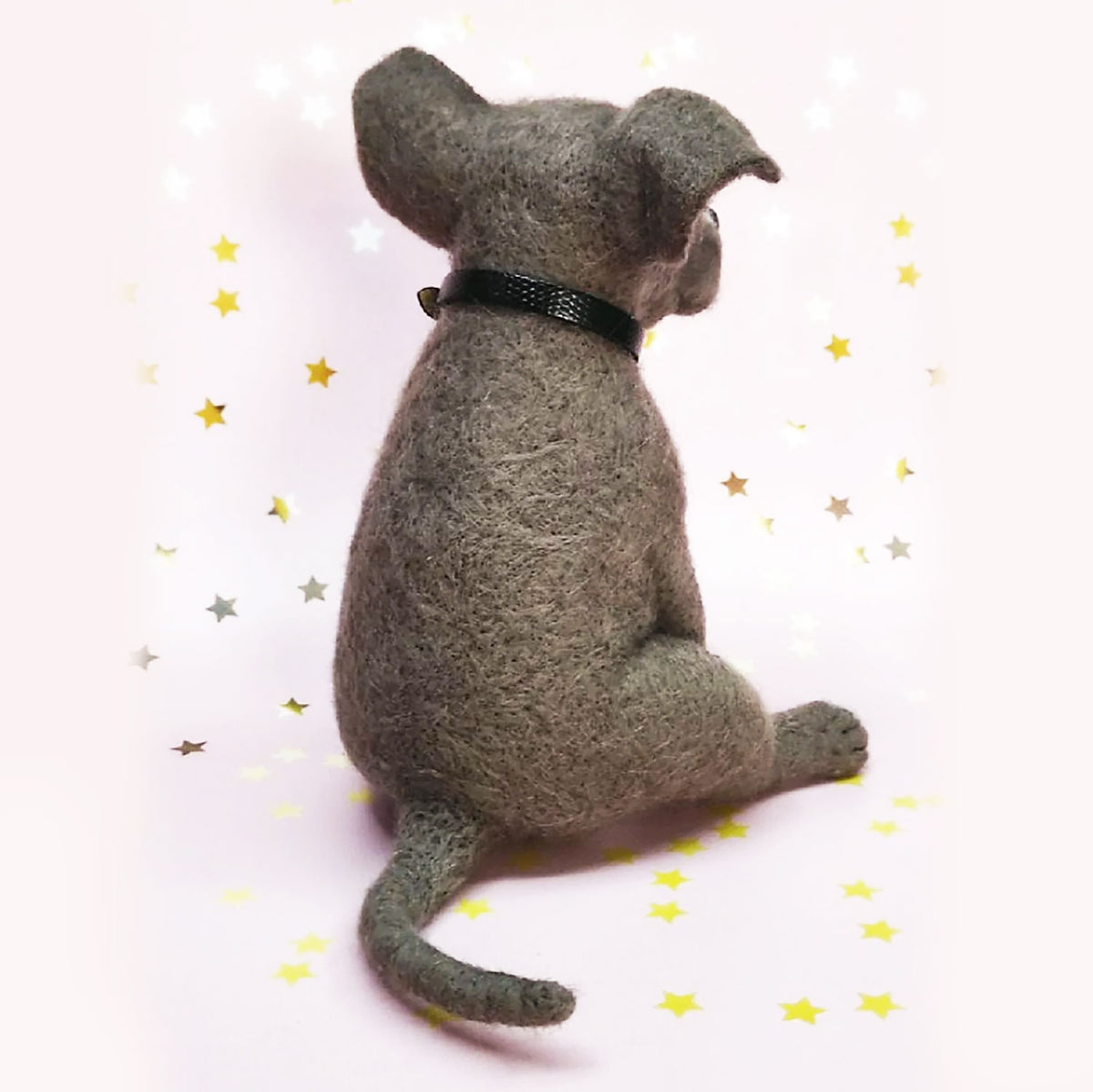 Felt Dog Statue from Photos - Pitbull