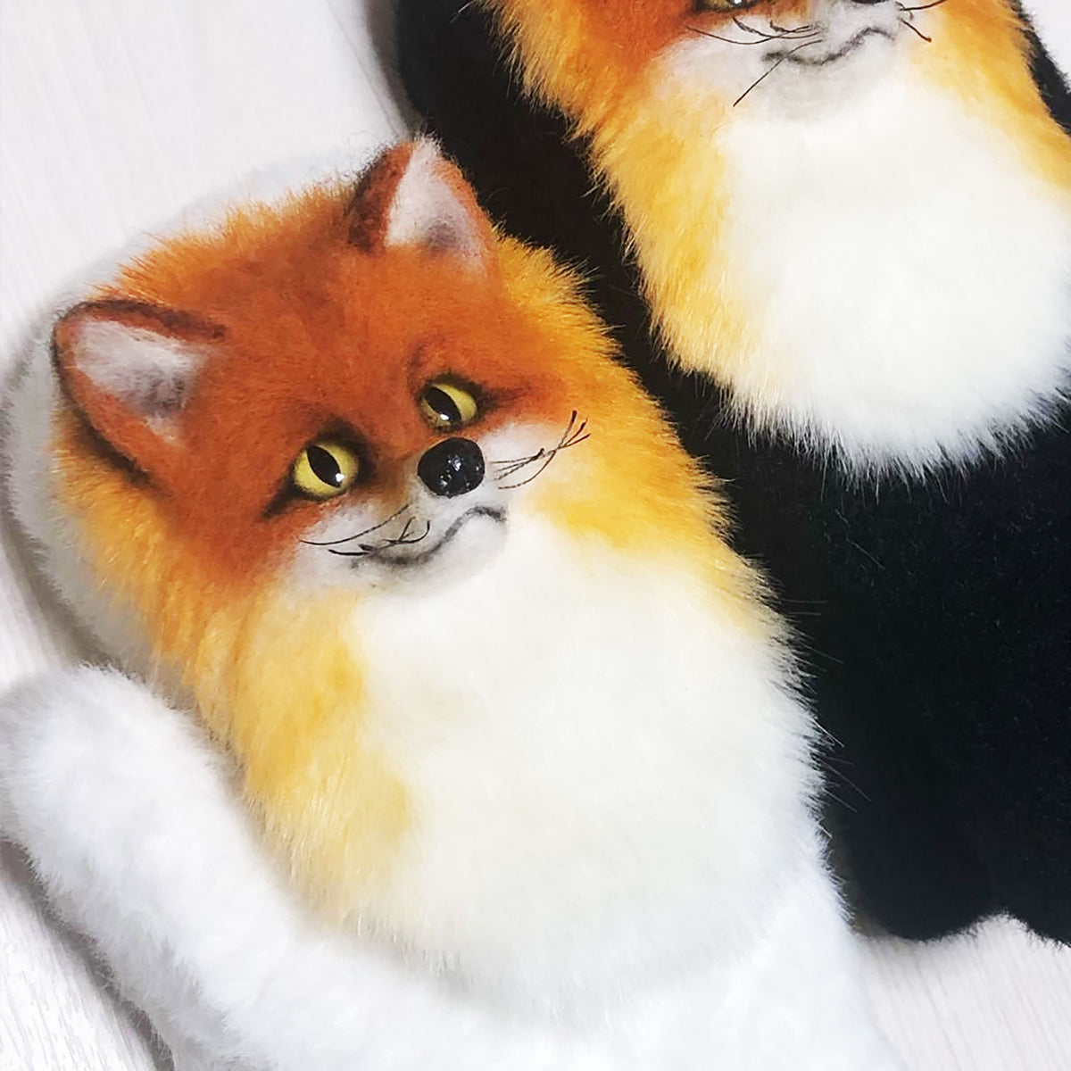 3D Felt Fox Mittens - Pet Universe
