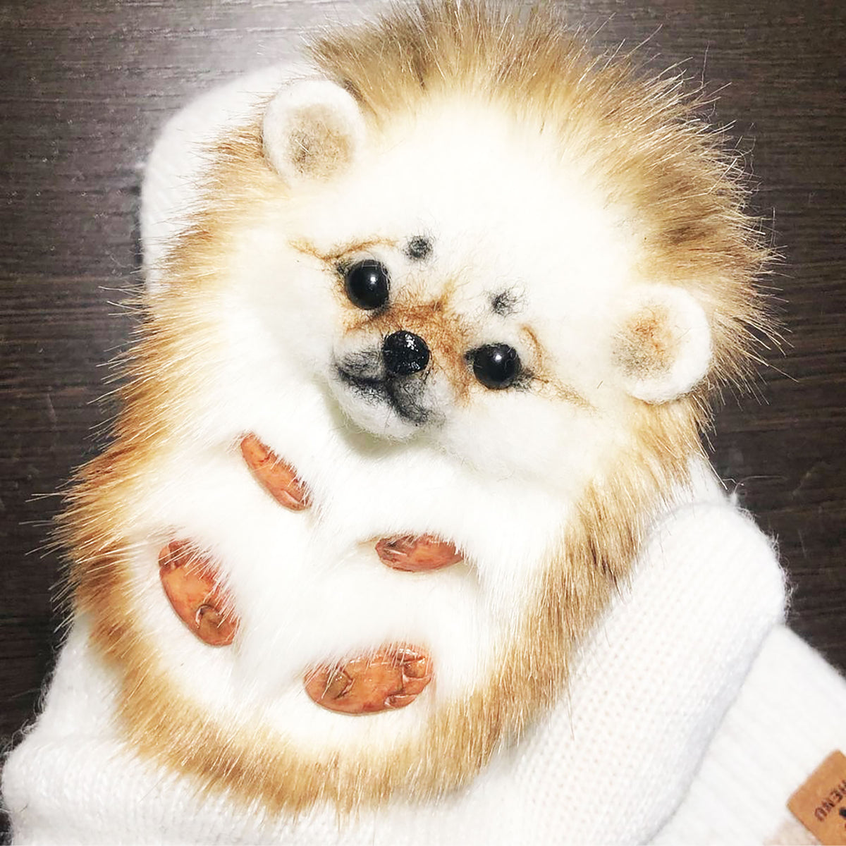 3D Felt Hedgehog Mittens - Pet Universe