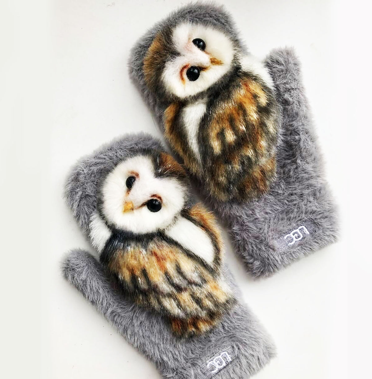3D Felt Owl Mittens - Pet Universe