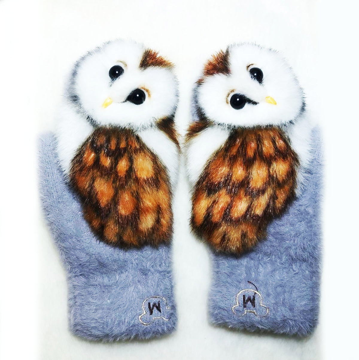 3D Felt Owl Mittens - Pet Universe
