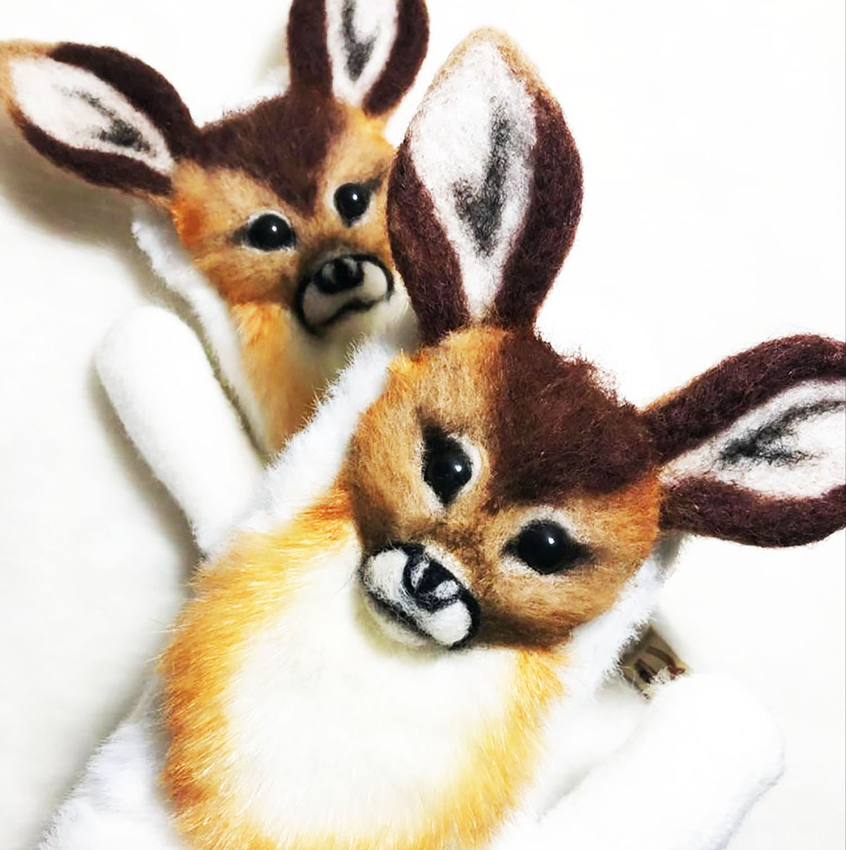 3D Felt Reindeer Mittens - Pet Universe