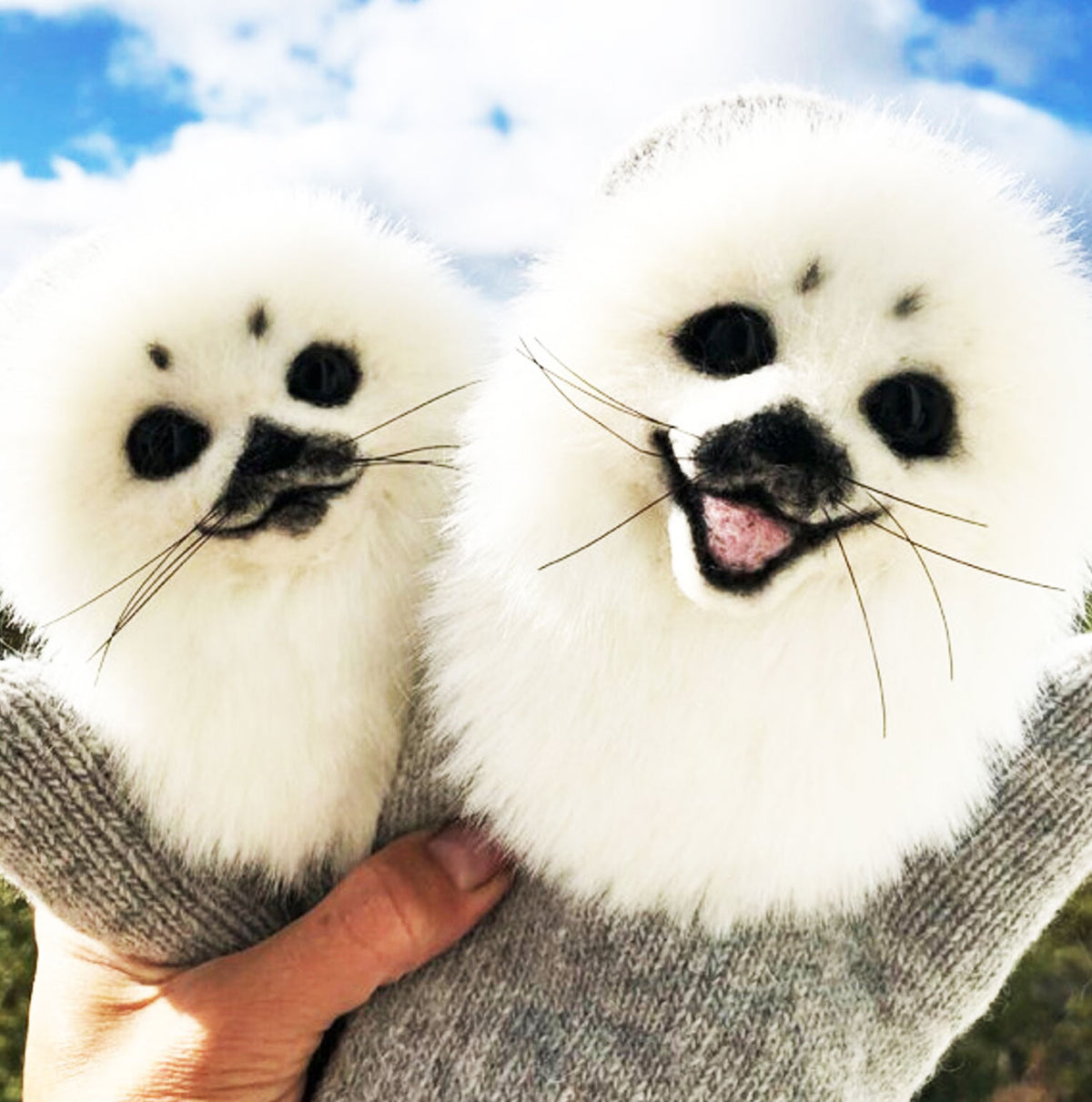 Felt Animal Mittens - Sea Lion