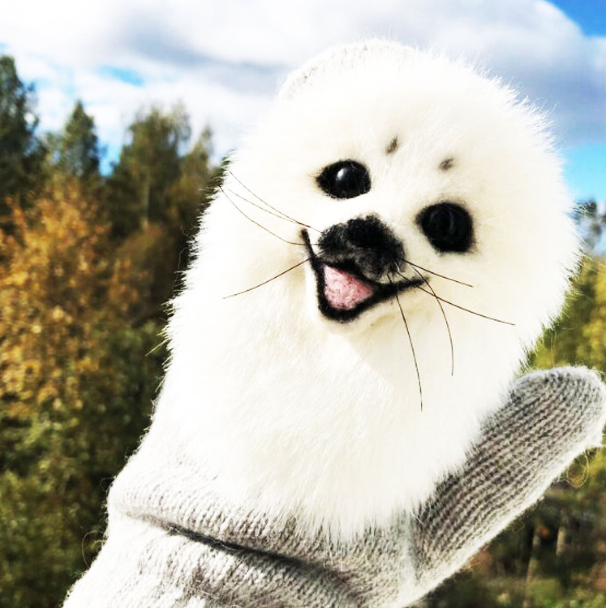 Felt Animal Mittens - Sea Lion