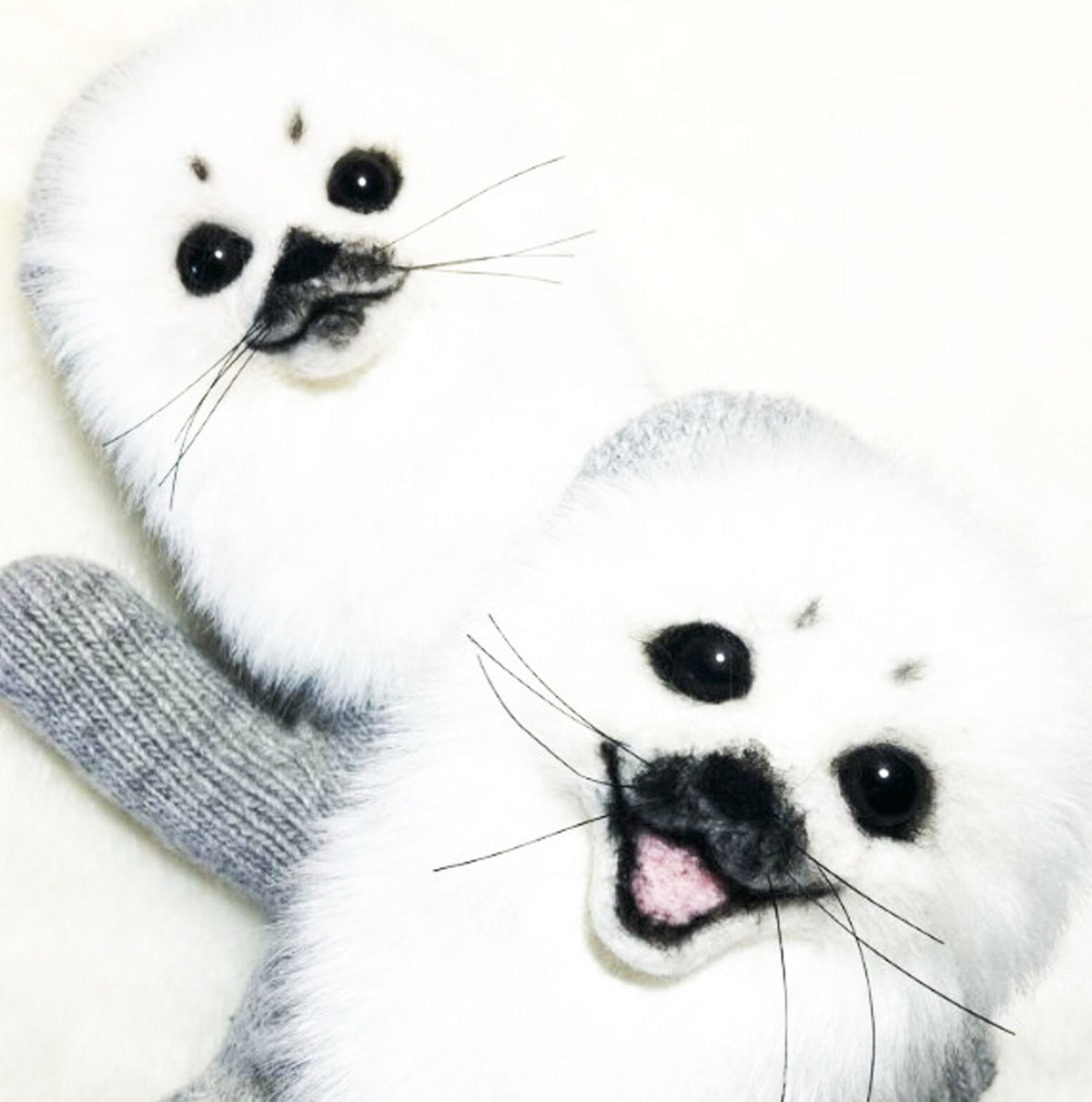Felt Animal Mittens - Sea Lion