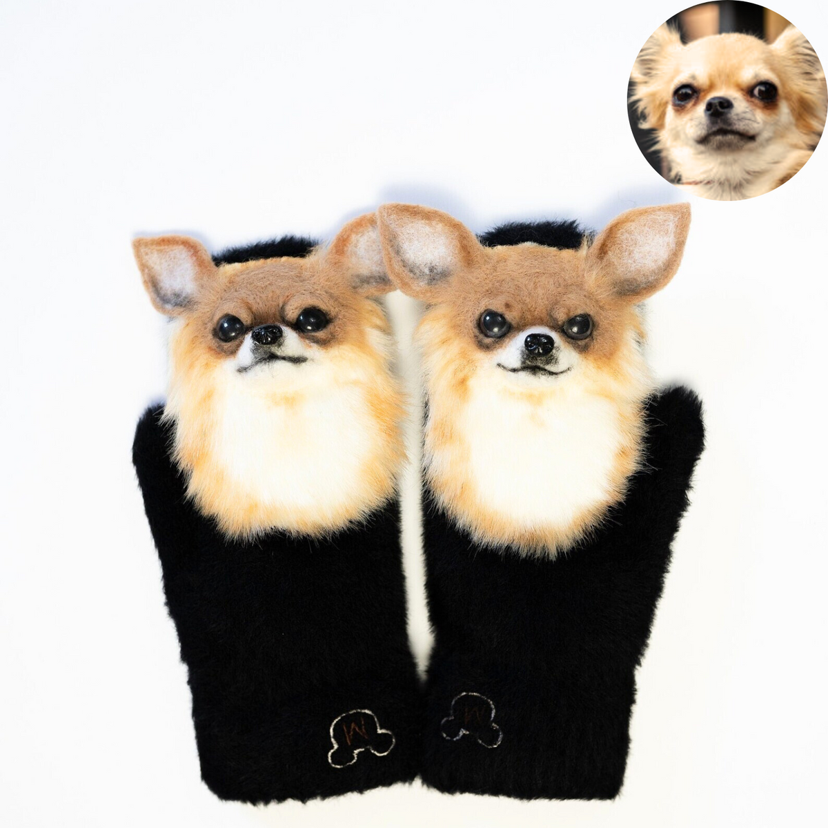 3D Custom Chihuahua Dog Mittens from Photo - Pet Universe