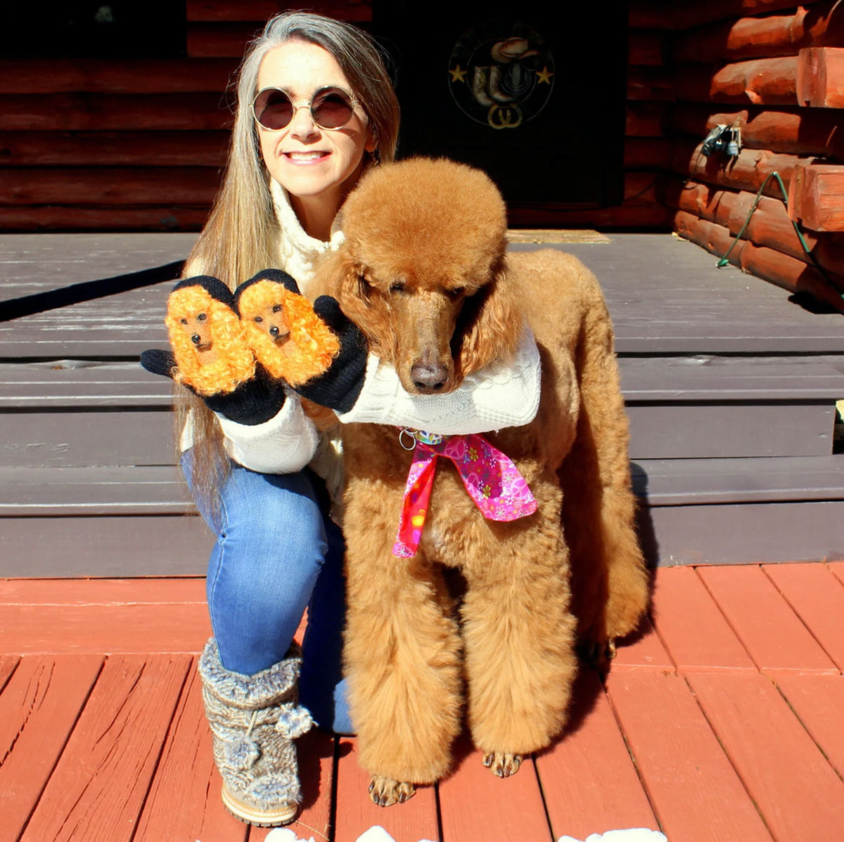3D Custom Poodle Dog Mittens from Photo - Pet Universe
