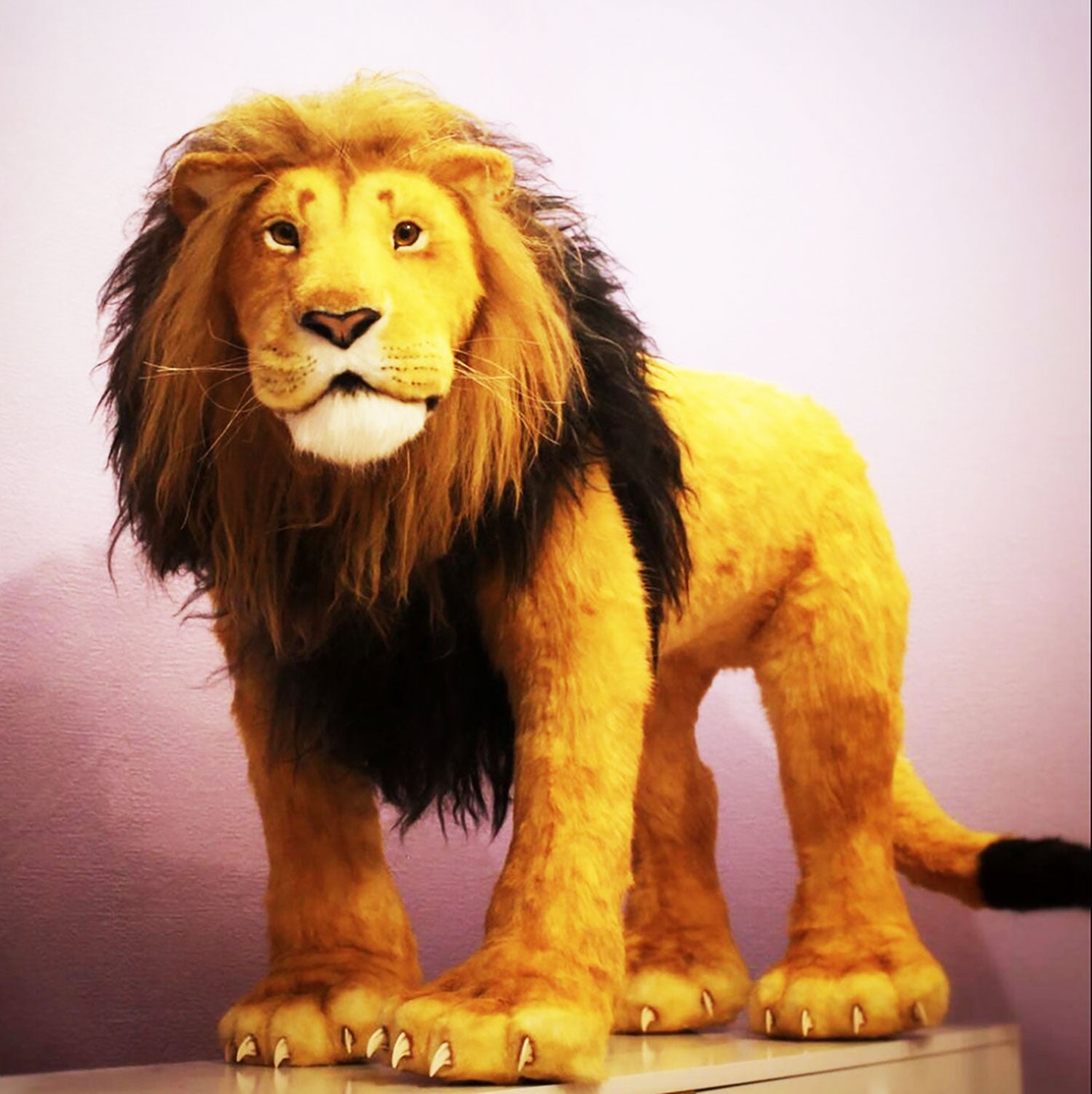 PLUSH Lion African Lion Stuffed Animal Big Lion Realistic Art Doll Pet Universe USA