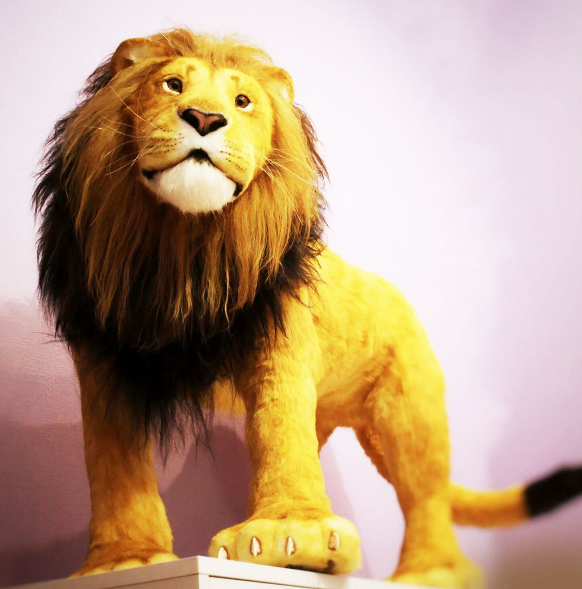 PLUSH Lion, African Lion Stuffed Animal - Big Lion Realistic Art Doll