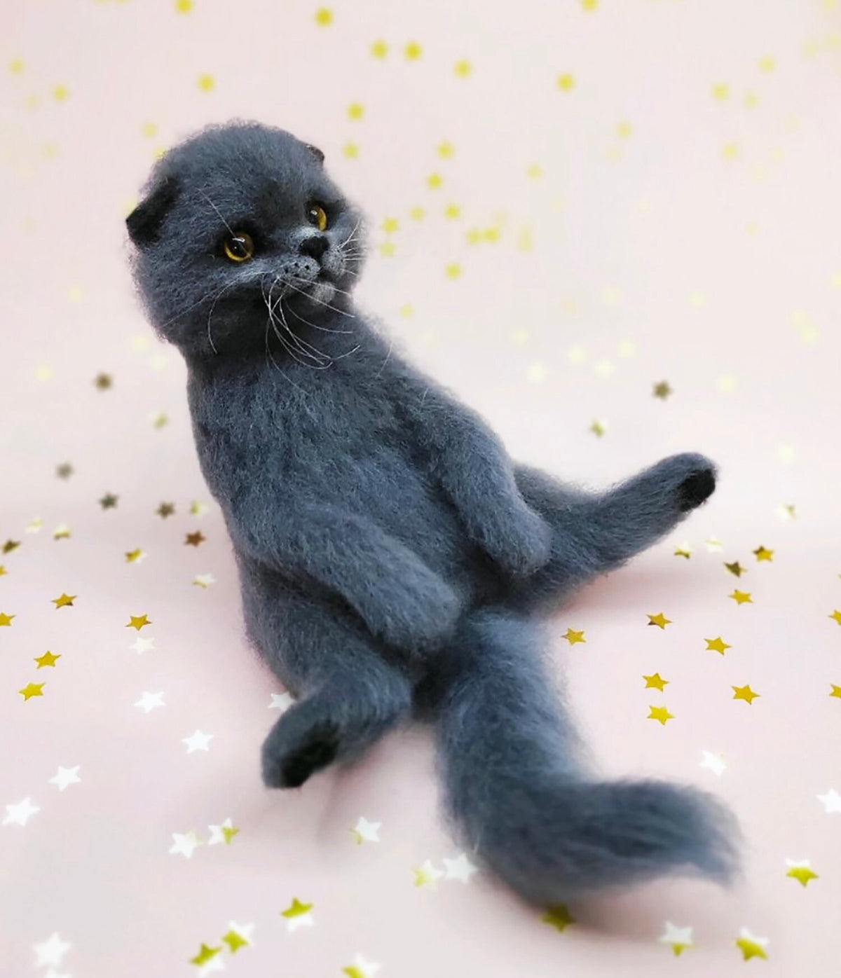 FELT Cat Statue - British Shorthair