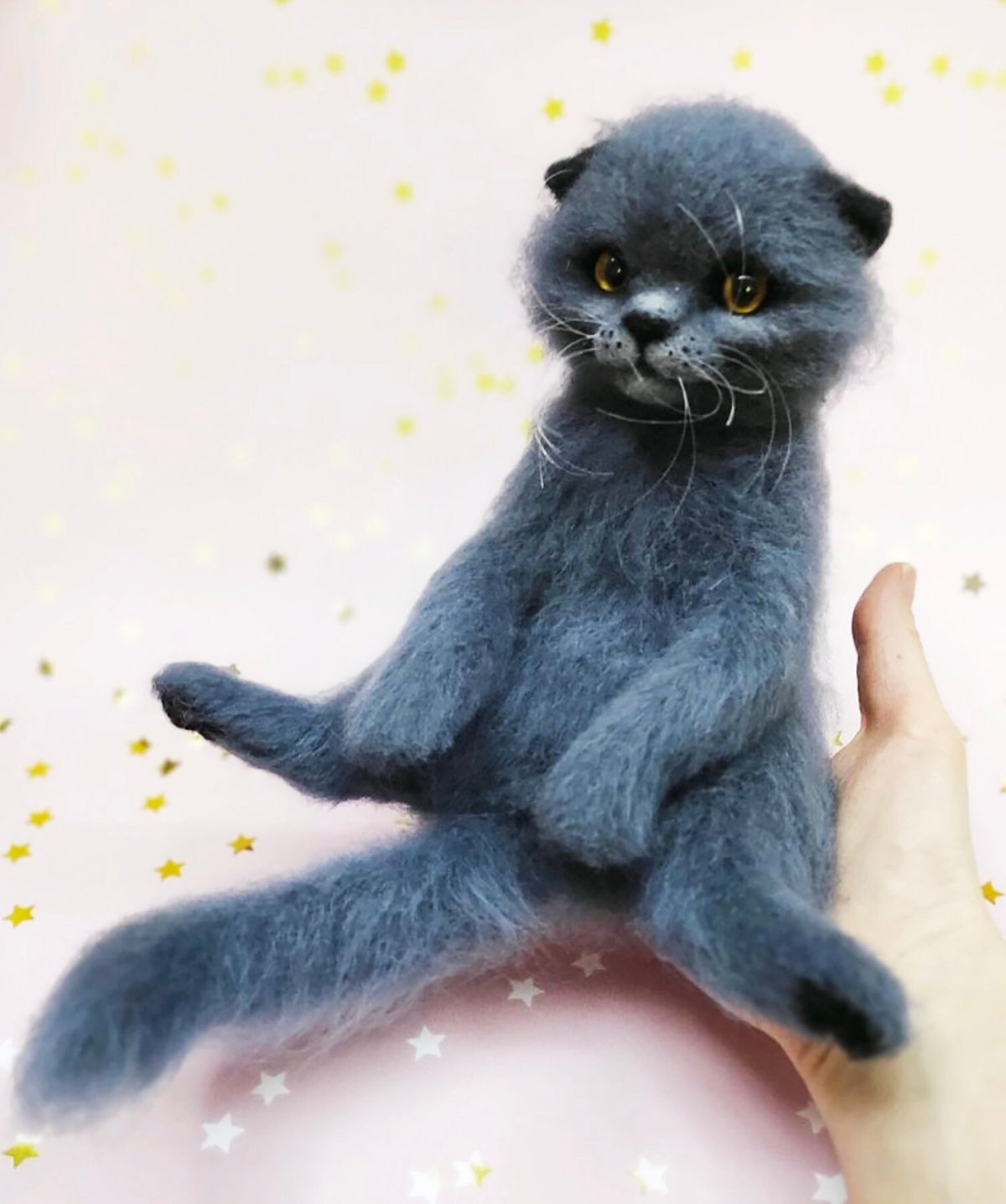 FELT Cat Statue - British Shorthair
