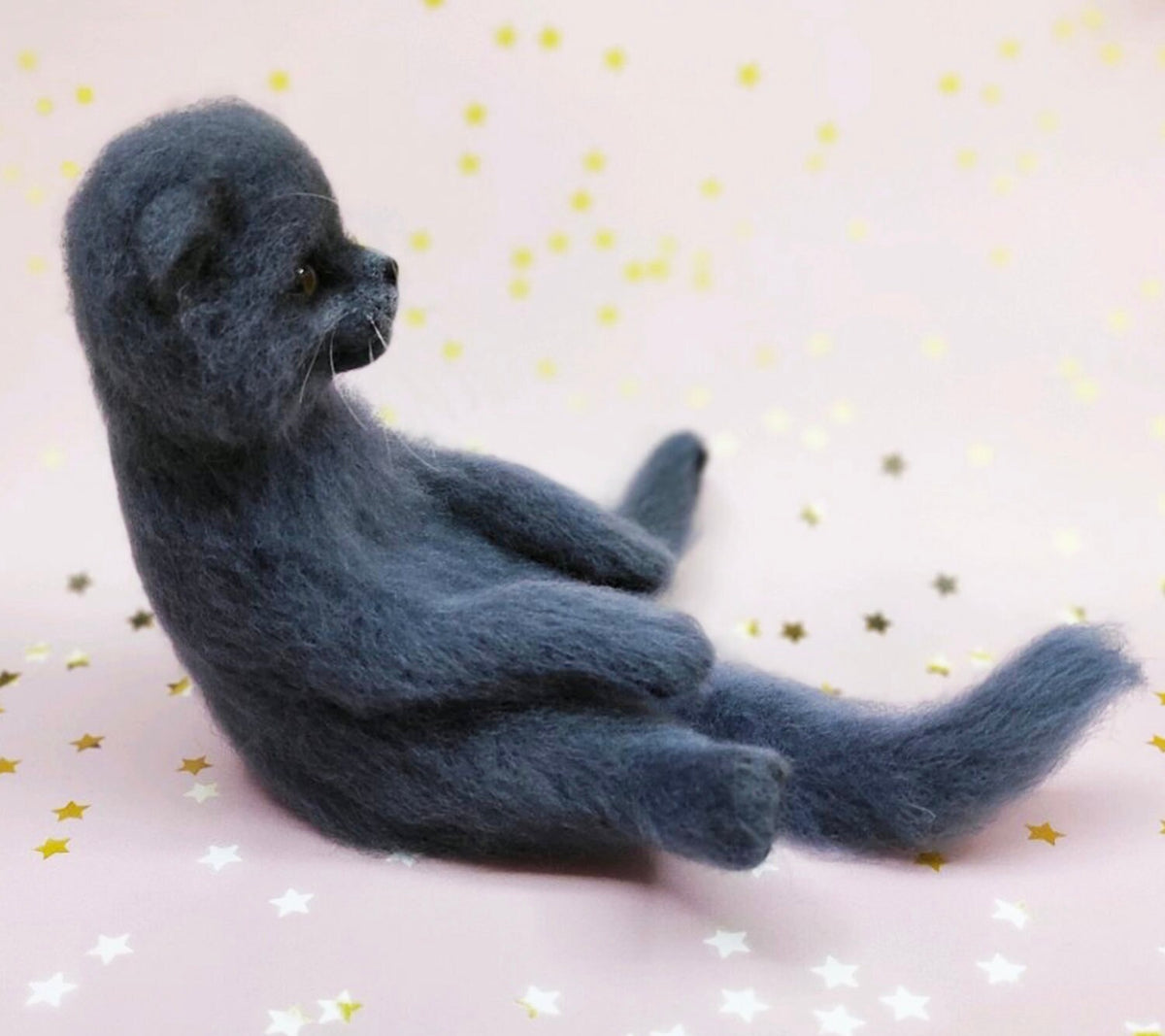 FELT Cat Statue - British Shorthair